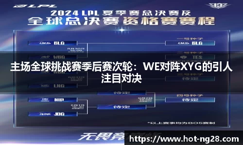 主场全球挑战赛季后赛次轮：WE对阵XYG的引人注目对决